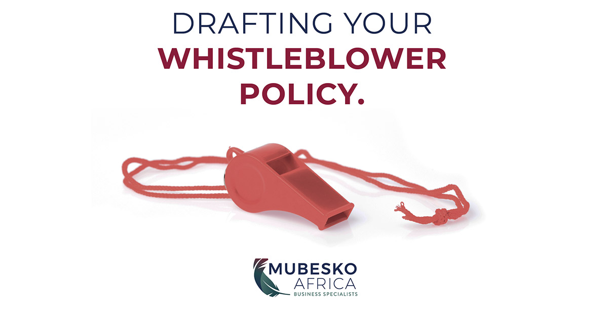 Whistleblower policy